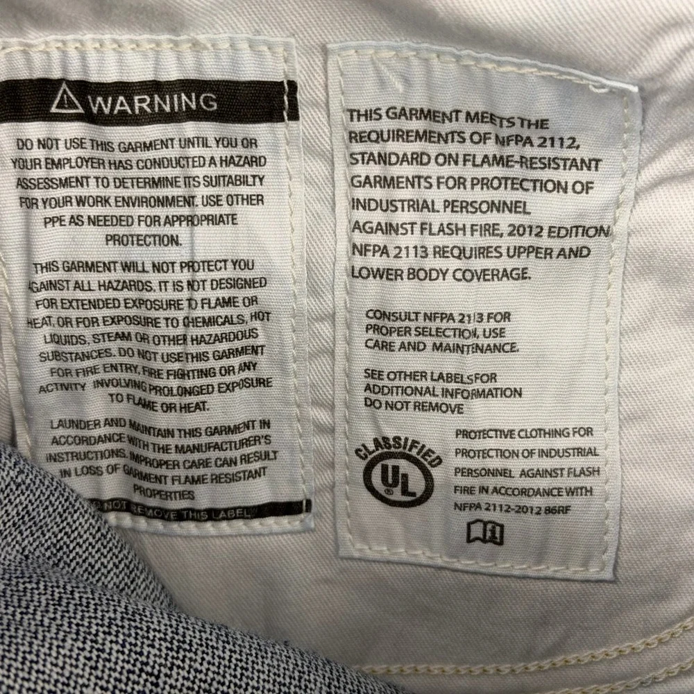 Carhartt Mens FR Flame Resistant Denim Work‎ Jeans 42x30 Blue 280-83 NFPA 2112